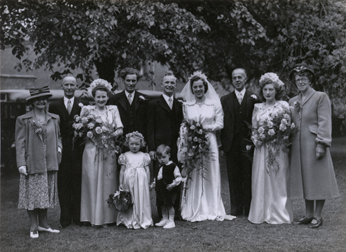 Marjorie's wedding 1948