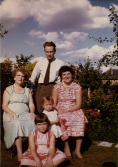 Gertrude and family at Birstall c1958